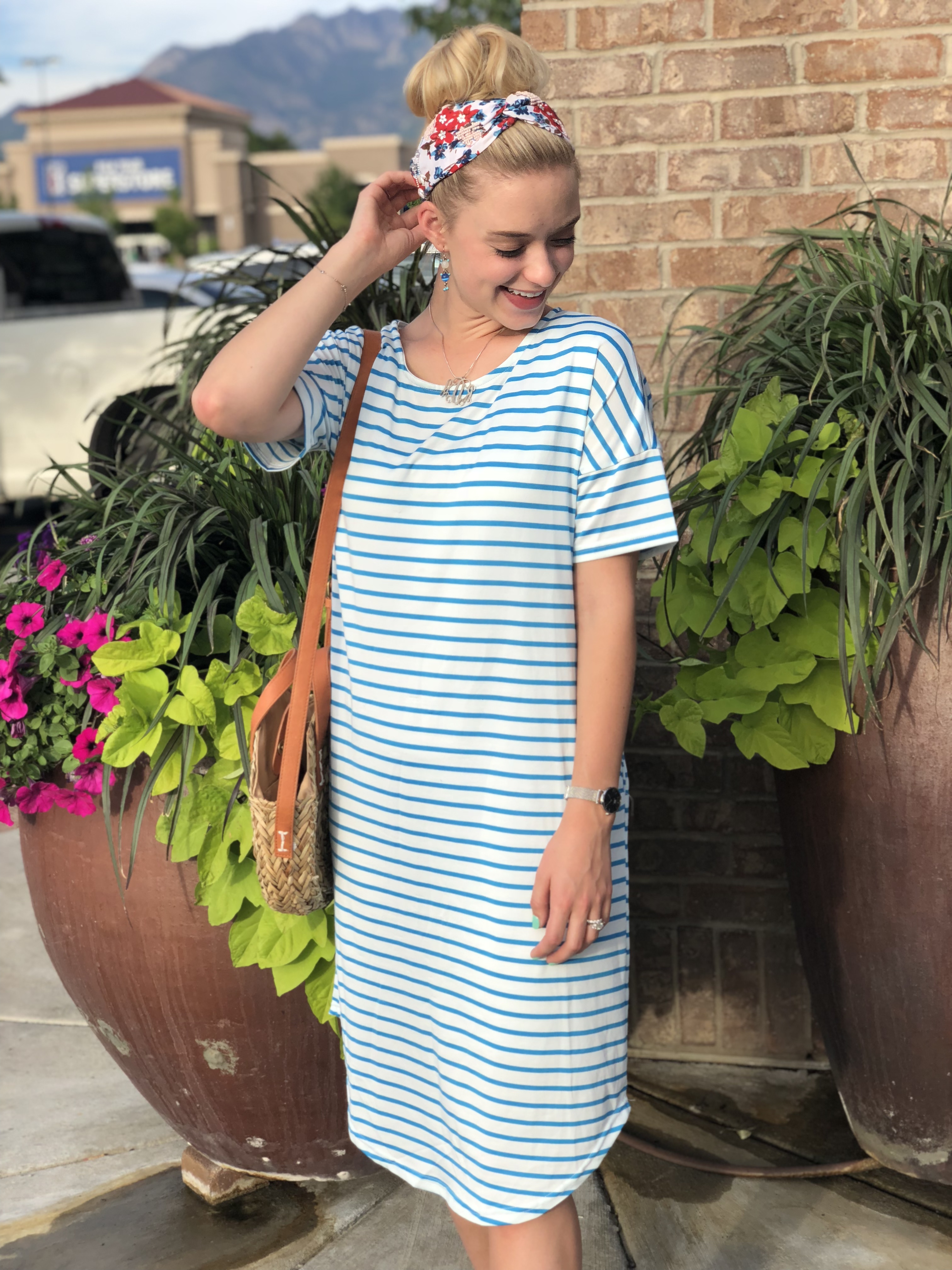 Striped Dress… – RILEY ALEXANDRA CAPPELLUCCI